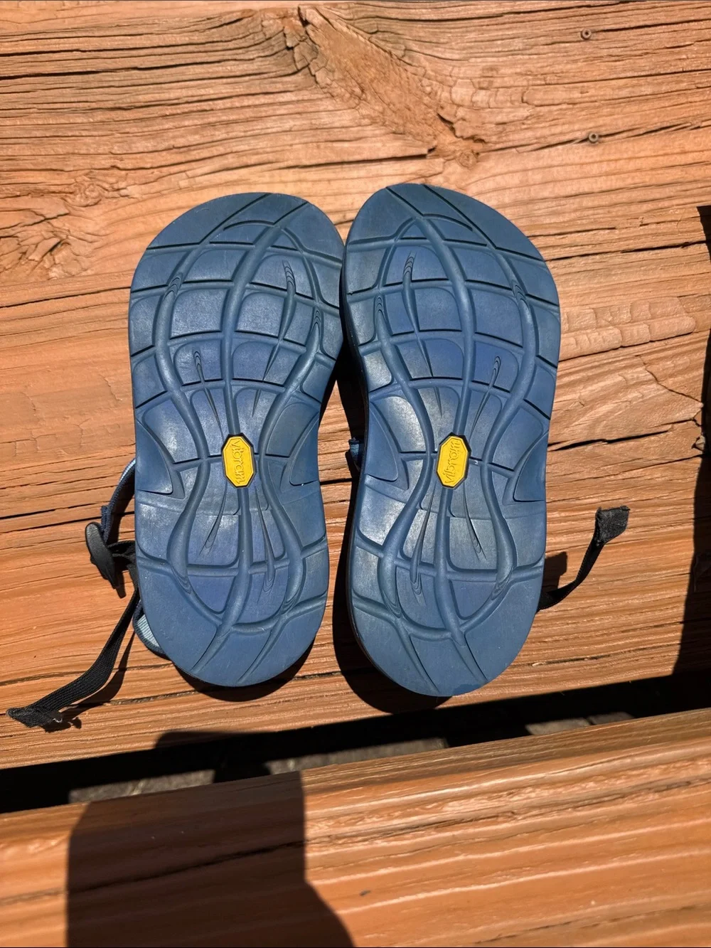 Chaco Men’s 8 Blue Black Z/Strap Sport Sandals Vibram Sole Adjustable